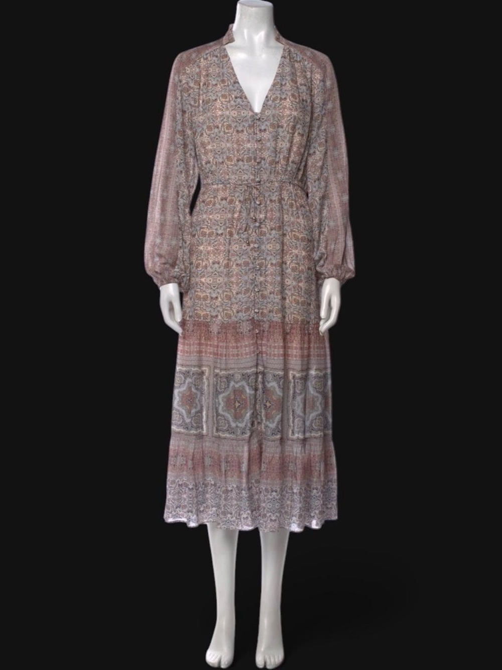 Intermix Printed Long Dress Size S